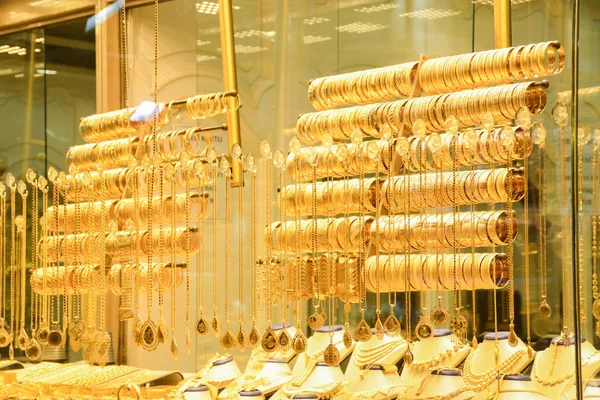 Stambuł Turecki 2019 Sklep Złotymi Akcesoriami Grand Bazaar — Zdjęcie stockowe
