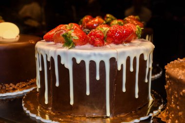 Pasta izole, Sevgililer Günü, Sevgililer Günü, doğum günü, Noel, Paskalya.