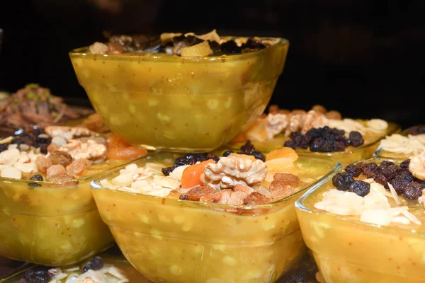 Zerde is a Turkish dessert, a sort of sweet pudding from rice that is colored yellow with saffron. It is a festive dish popular at weddings, birth celebrations, Persian language zard which means yello