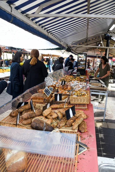 Nice Frankrijk Februari 2020 Kruidenkraam Vele Soorten Koop — Stockfoto