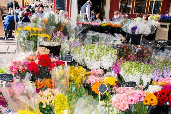 Nizza Francia Febbraio 2020 Fiori Vendita Mercato Mercato Dei Fiori — Foto Stock