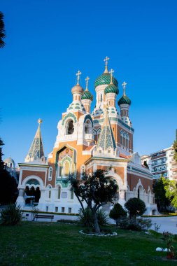 Nice, Fransa 'daki St. Nicholas Ortodoks Kilisesi Katedrali