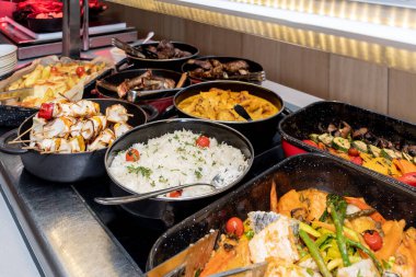 Yemek Büfesi Yemek Yemeği Partisi Paylaşım Konsepti, Paskalya brunch 'ı bir otelde ya da etkinlikte