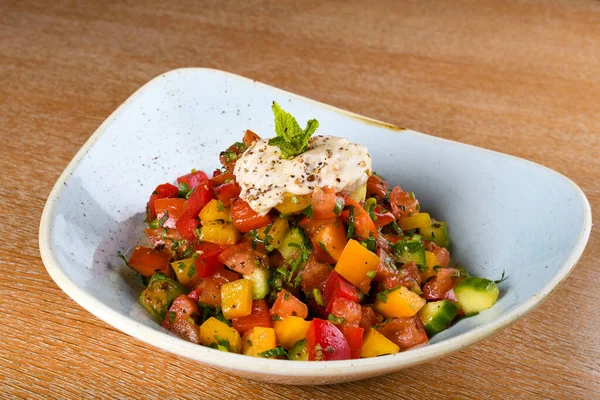Salată Flexitariană Dietă Semi Vegetariană Numită Dietă Flexitariană Este Una — Fotografie, imagine de stoc