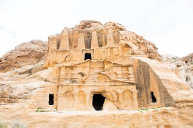 Amman, Ürdün, 17 Mart 2019: Hazine, Antik Petra, Ürdün.