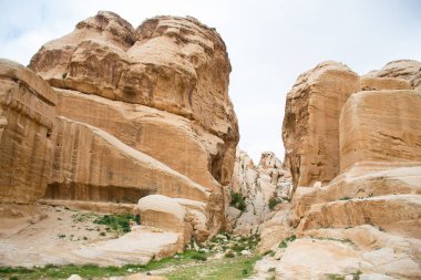 Amman, Ürdün, 17 Mart 2019: Hazine, Antik Petra, Ürdün.