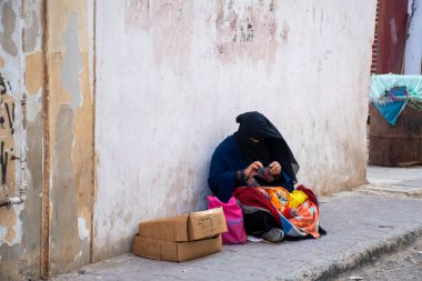 Kahire, Mısır, 24 Aralık 2018: Kahire şehir merkezi sokakları