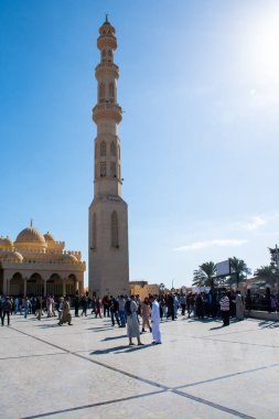 Hurghada, Mısır, 24 Aralık 2018: Hurghada 'daki cami