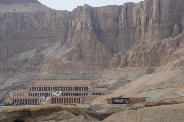 Kahire, Mısır, 24 Aralık 2018: Hatshepsut Morg Tapınağı