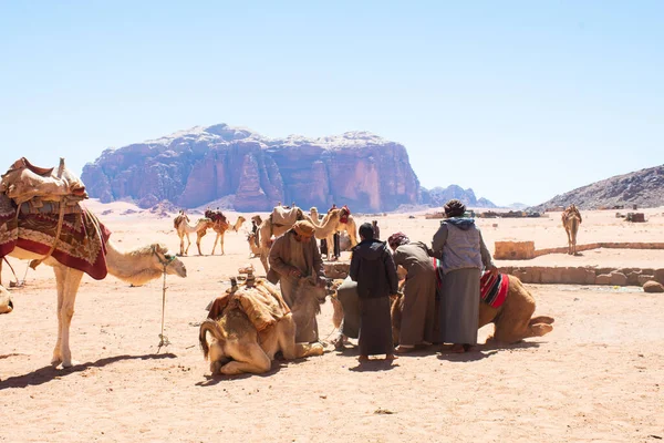 Amã Jordânia Março 2019 Wadi Rum Vale Lua Situa Extremo — Fotografia de Stock