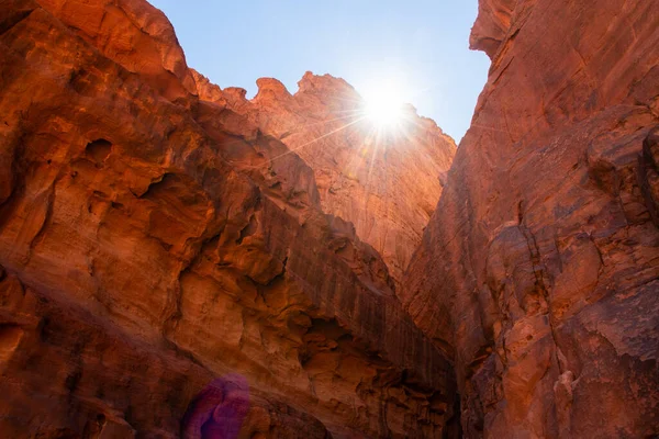 Wadi Rum Ürdün Mart 2019 Wadi Rum Kaya Oluşumları Çöldeki — Stok fotoğraf