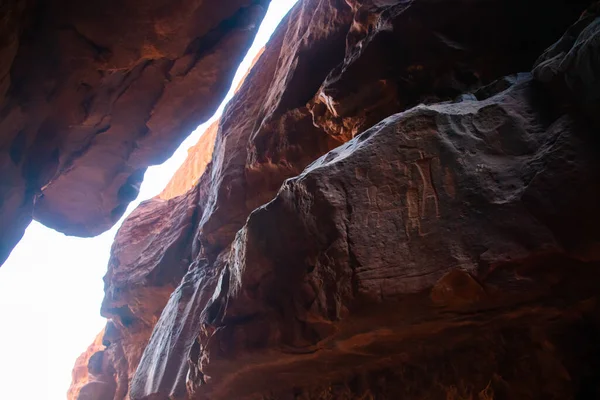 Wadi Rum Jordanie Mars 2019 Formations Rocheuses Montagnes Wadi Rum — Photo