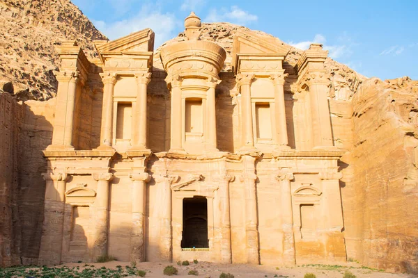 Amman Giordania Marzo 2019 Monastero Khazneh Tesoro Antica Città Petra — Foto Stock