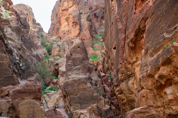 Ammán Jordania Marzo 2019 Khazneh Tesoro Antigua Ciudad Petra Jordania — Foto de Stock