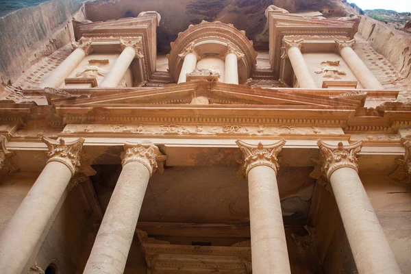 2017 Amman Jordan 17Th 2019 Khazneh Treasury Ancient City Petra — 스톡 사진