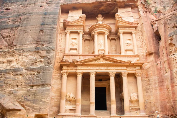 2017 Amman Jordan 17Th 2019 Khazneh Treasury Ancient City Petra — 스톡 사진
