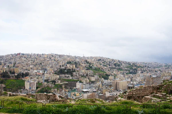 Ammán Jordania Marzo 2019 Ciudadela Ammán Sitio Histórico Centro Ammán — Foto de Stock