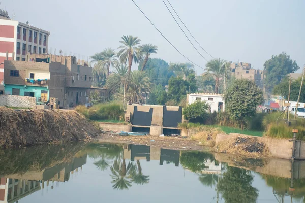 Asuán Egipto Diciembre 2018 Vida Diaria Orilla Del Río Largo — Foto de Stock