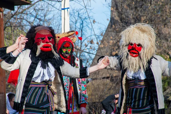 Bucarest Rumania Diciembre 2019 Fiesta Tradición Navideña Los Balcanes Bailarines — Foto de Stock