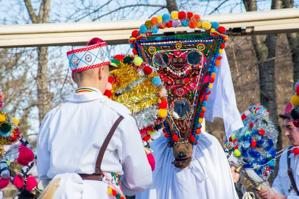 Bucharest Romania Desember 2019 Festival Tradisi Natal Balkan Penari Dan — Stok Foto
