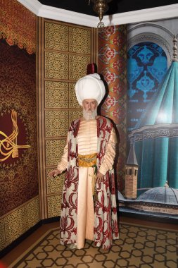 İstanbul, Türkiye, 20.12.2019: İstanbul, Türkiye 'de Madam Tussaud. Balmumu heykeller, çok gerçekçi ünlüler, müzisyenler, aktörler, insanlar