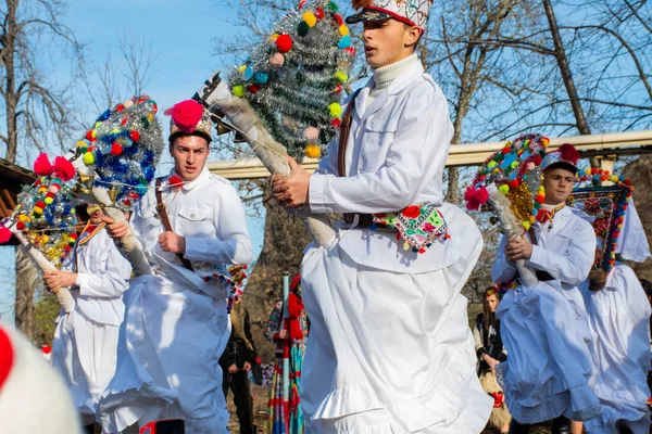 Bucarest Rumania Diciembre 2019 Fiesta Tradición Navideña Los Balcanes Bailarines —  Fotos de Stock