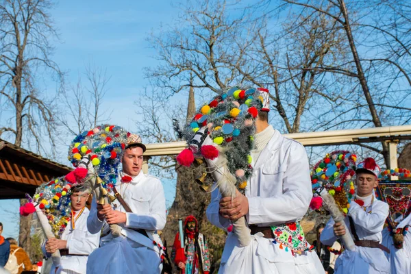 Бухарест Румунія Грудня 2019 Року Різдвяний Традиційний Фестиваль Балканах Румунські — стокове фото