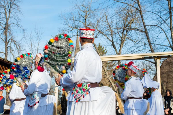 Бухарест Румыния Декабря 2019 Года Рождественский Фестиваль Традиций Балканах Румынские — стоковое фото