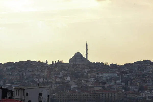 Istanbul Türkei 2019 Besichtigung Der Istanbuler Skyline Des Hafens Und — Stockfoto