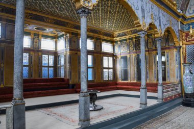 İstanbul, Türkiye, 20.12.2019: Topkapı Sarayı veya Seraglio, İstanbul 'un Fatih ilçesine bağlı büyük bir müzedir..