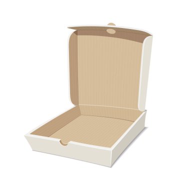 Open box for pizza. clipart