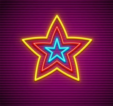 Neon yıldız işareti