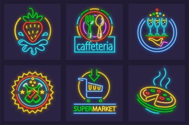 Neon işareti simgeler kümesi