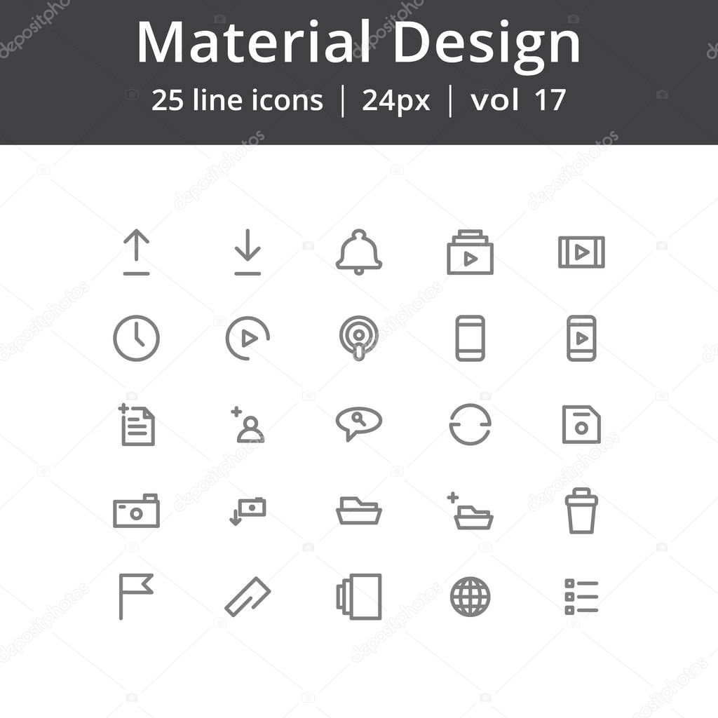 Material Design User Interface Icons