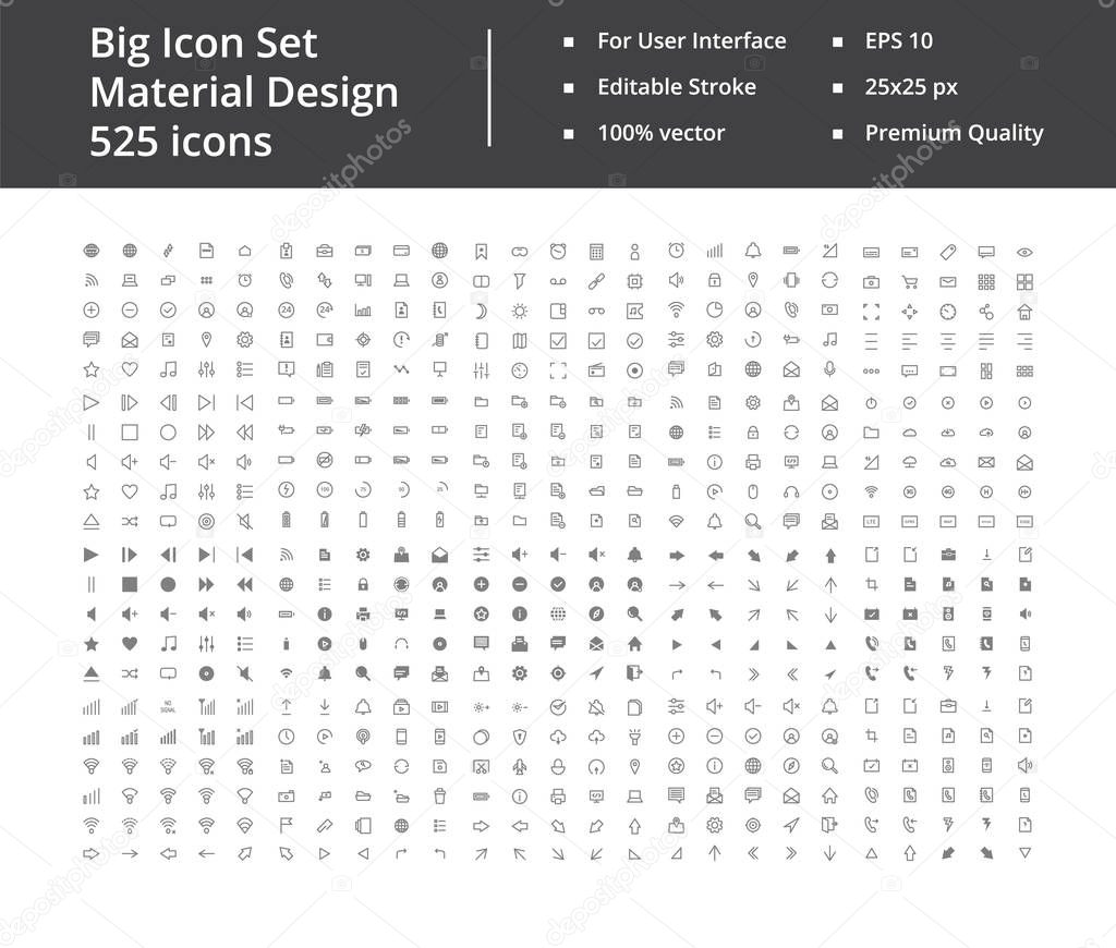Big Set of 525 Icons
