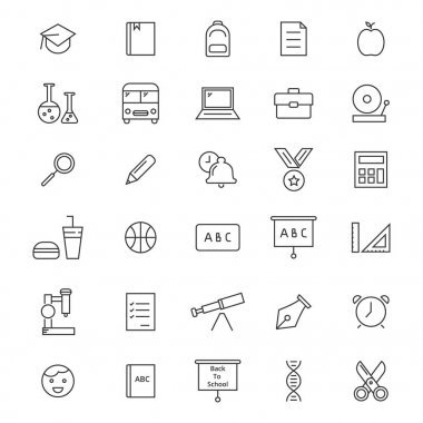 okul simgelerine geri dön