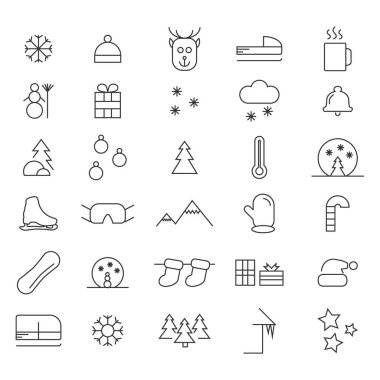 30 kış satır simgeler