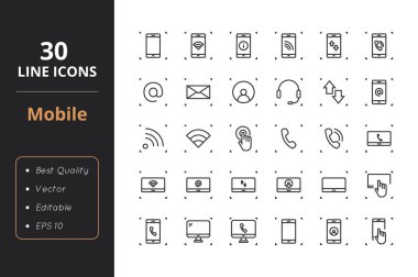 30 mobil hat simgeler