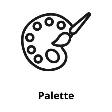 Paleti ince çizgi simgesi