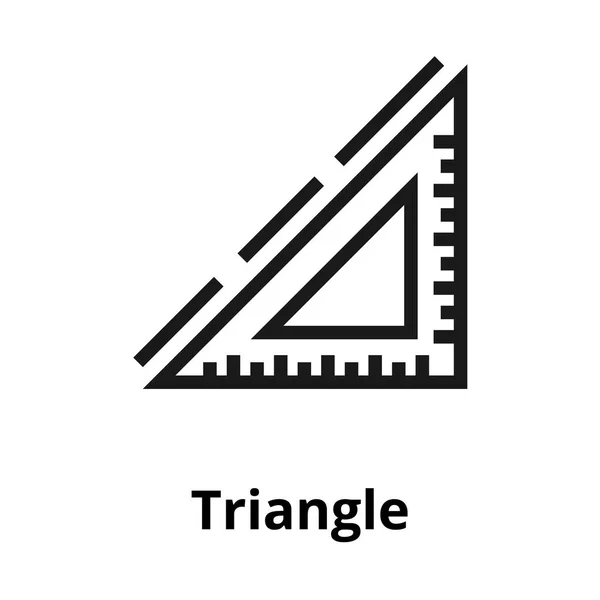 Λεπτή γραμμή εικονίδιο τριγώνου — Διανυσματικό Αρχείο