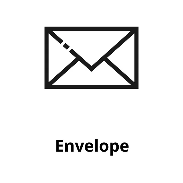 Icône de ligne d'enveloppe — Image vectorielle