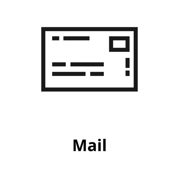 Línea de correo Icono — Vector de stock