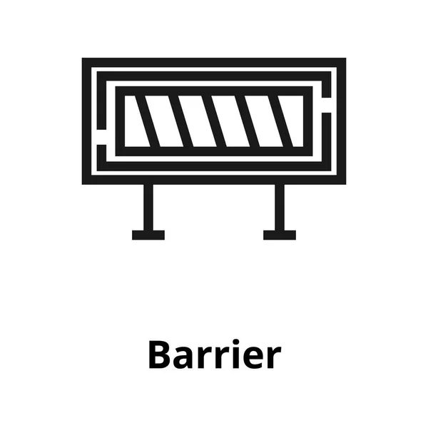 Icône de ligne de barrière — Image vectorielle
