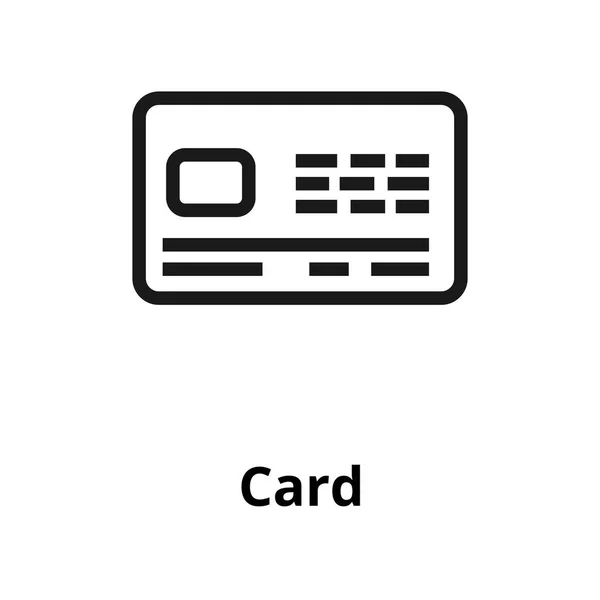 カード線アイコン — ストックベクタ