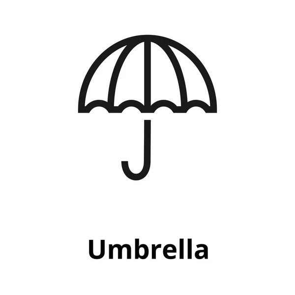 Значок зонтичной линии — стоковый вектор