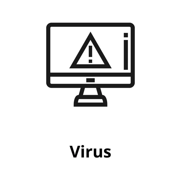 Icône de ligne de virus — Image vectorielle