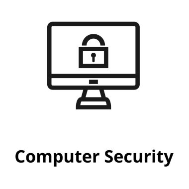 bilgisayar güvenlik satırı simgesi