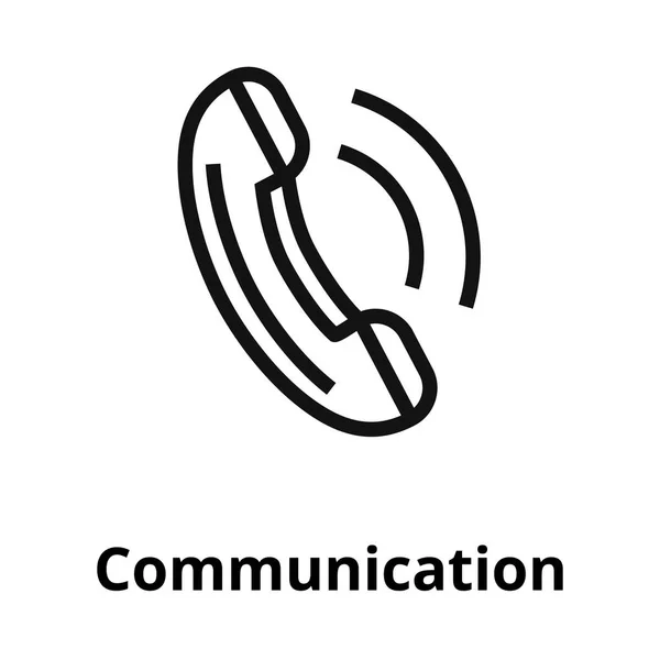 Comunicación icono de línea delgada . — Archivo Imágenes Vectoriales