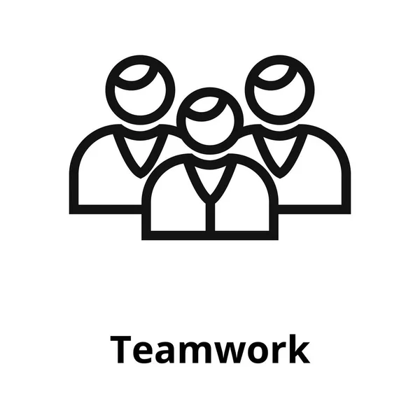 Teamwork thin line icon. — Stock Vector
