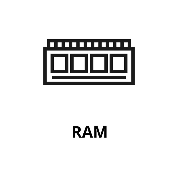 Icône RAM Line — Image vectorielle